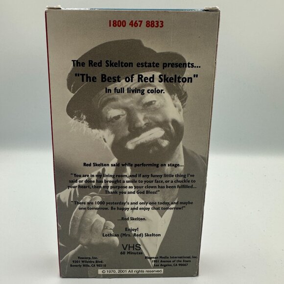 The Red Skelton Christmas Special VHS 2001 Authorized Estate Edition - Picture 2 of 3